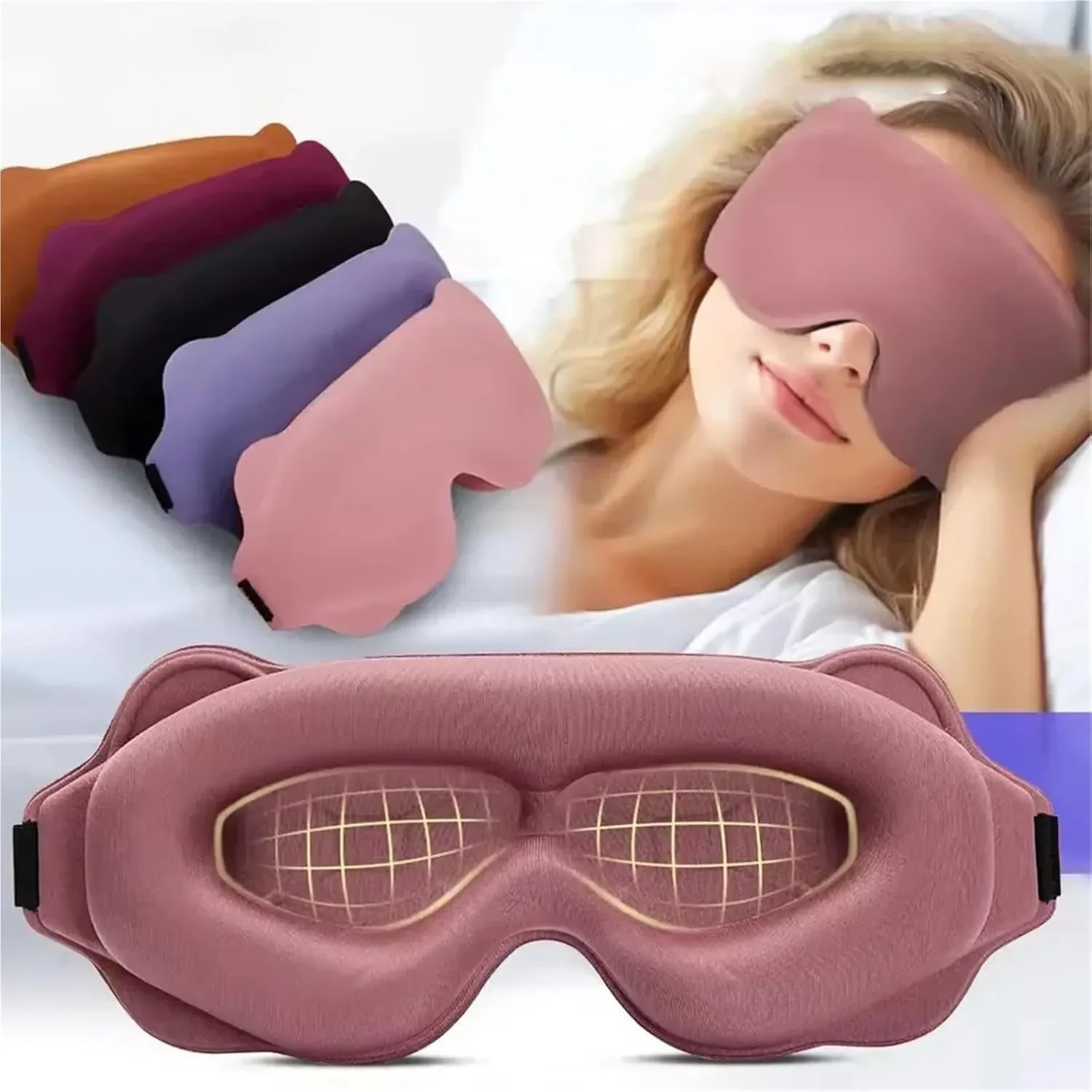 3D Printing Mask - Máscara de dormir 3D que bloqueia