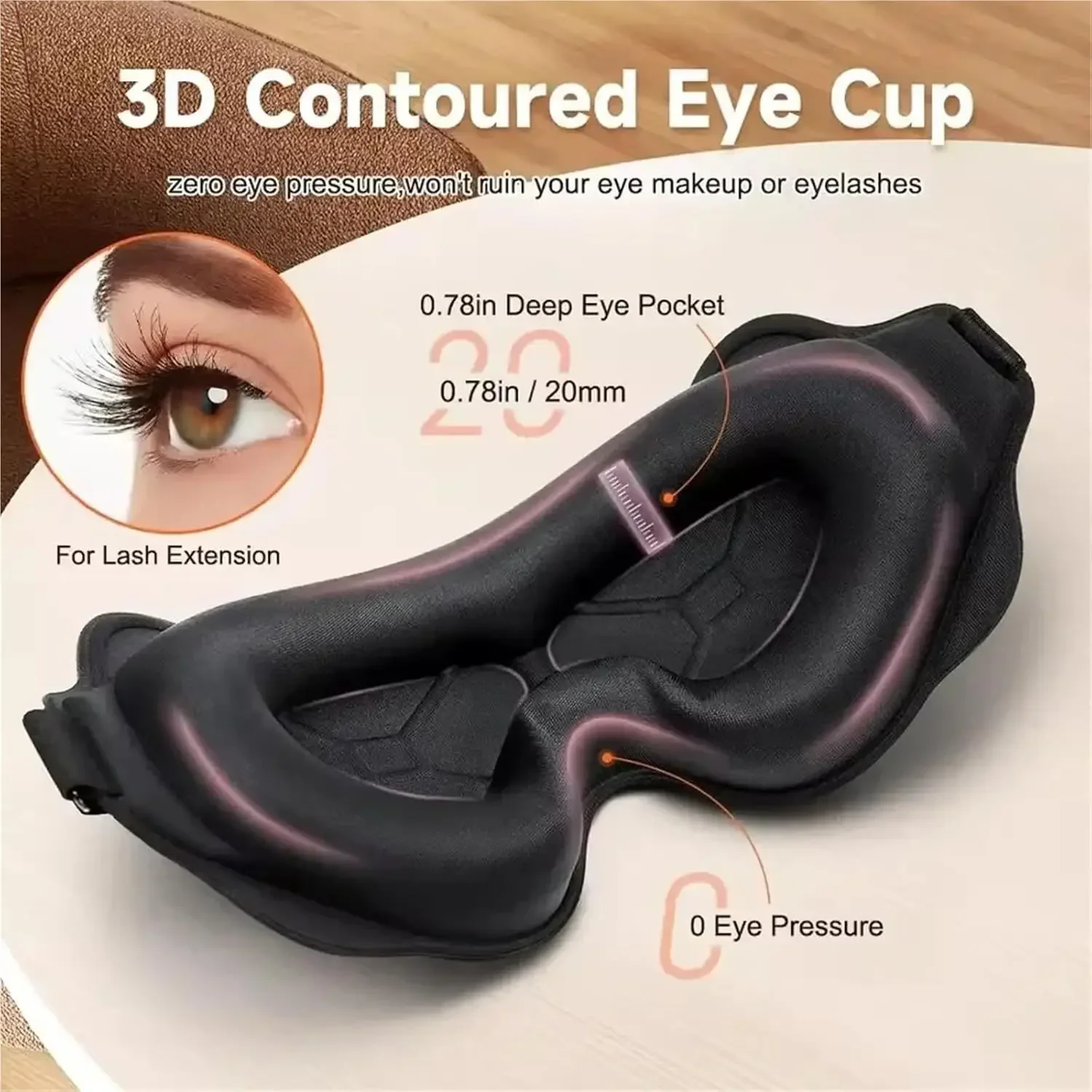 Máscara de dormir 3D que bloqu - 3D Printing Mask avaliação e preço