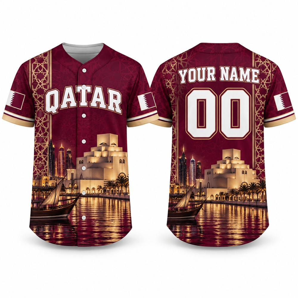 Camisa de beisebol com estampa - 3D Printing Qatar avaliação e preço