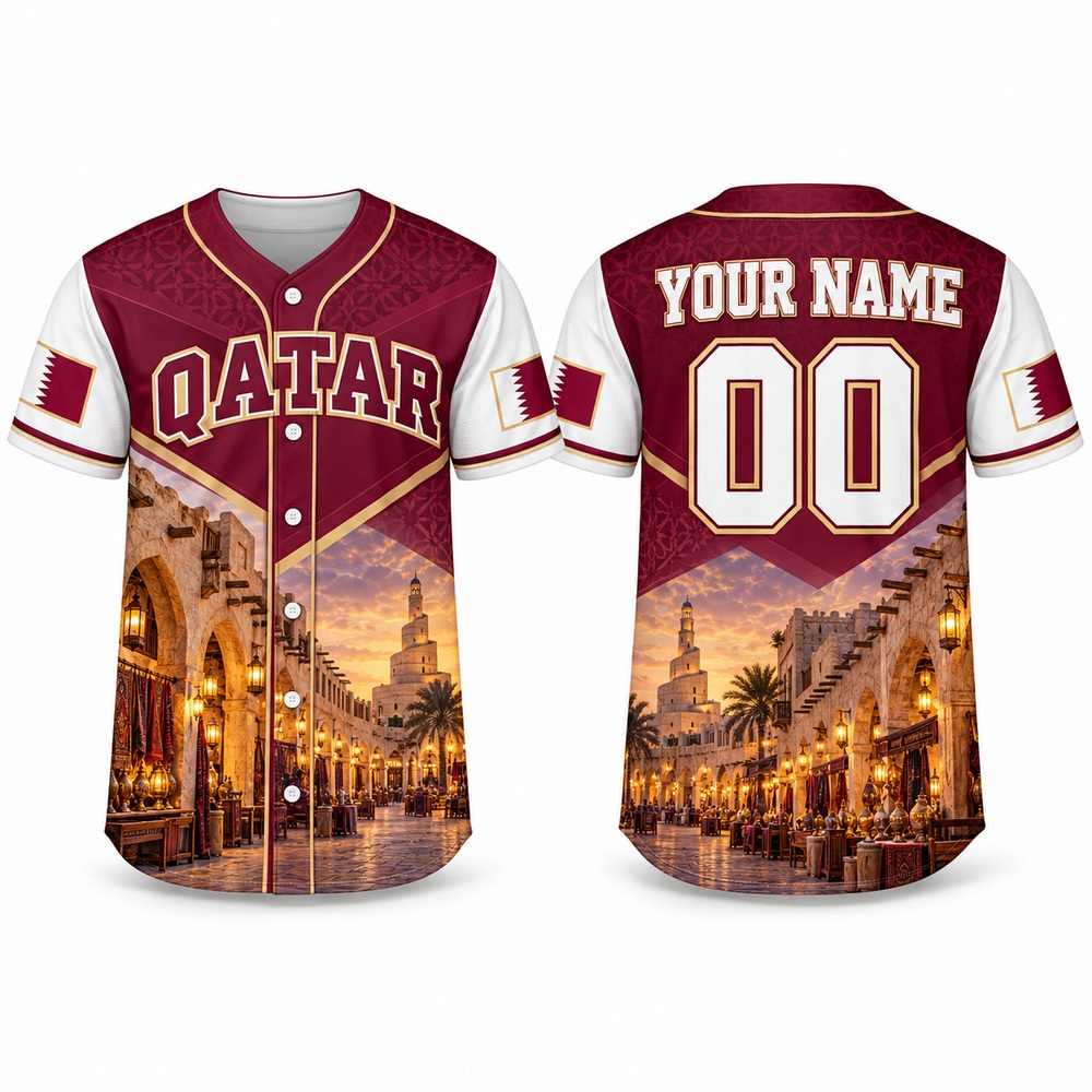 Camisa de beisebol com estampa - 3D Printing Qatar avaliação e preço